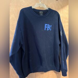 Lootwear X-files navy sweatshirt, Large